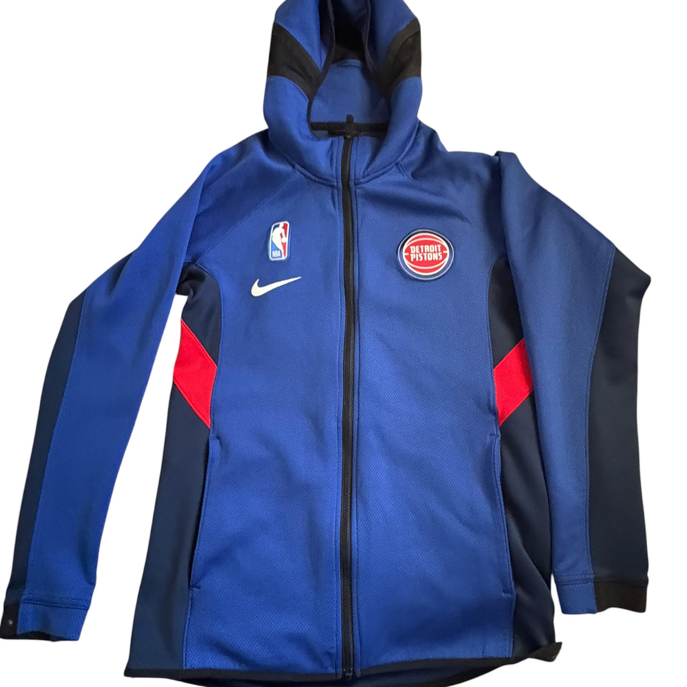 Nike Detroit Pistons Authentic Showtime Therma Flex Full Zip Hoodie Small NBA